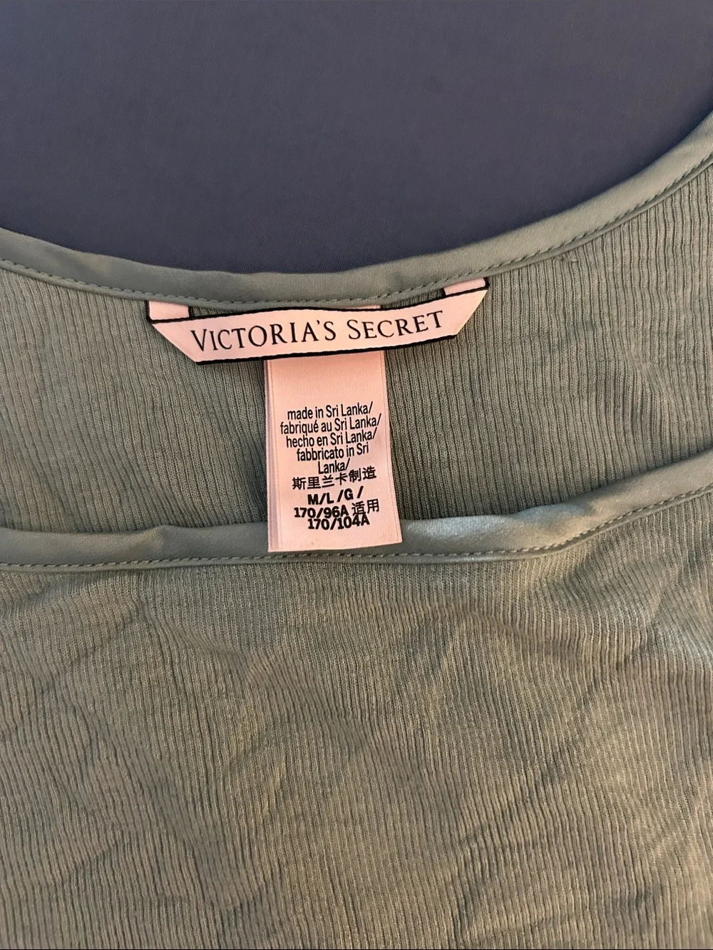 Victoria's Secret Light green Sleep Tank and Pants Set